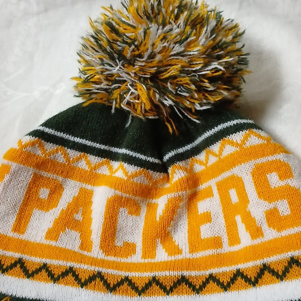 NFL Green Bay Packers Kids Pom-Pom Knit Hat